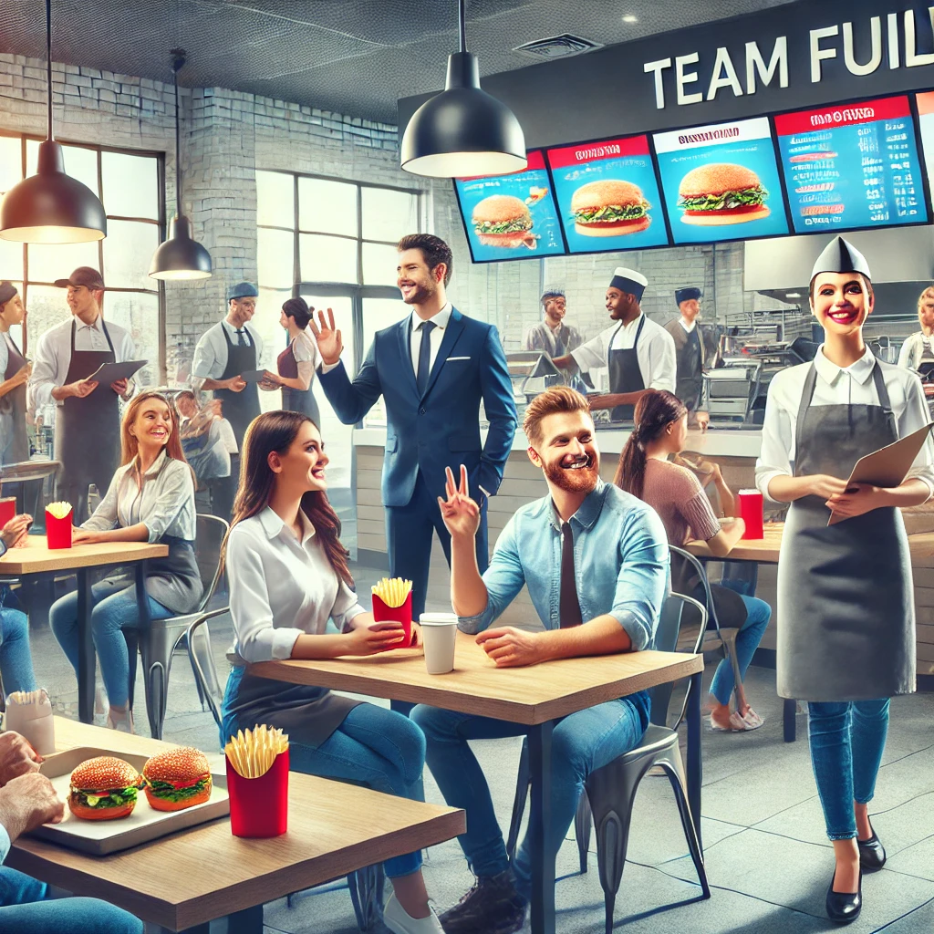 Please give details of your team building experience fast food